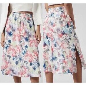 NWT Athleta Savannah Floral Skirt Size 1X Womens Walking Skirt ZIP Pockets NWT